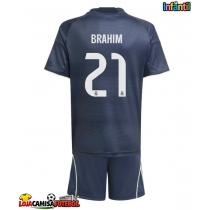 Camisa de Futebol Real Madrid Brahim Diaz #21 Equipamento Secundário Infantil 2025-26 Manga Curta (+ Calças curtas)